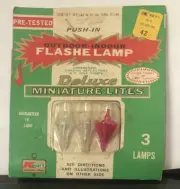 Kmart Deluxe Miniature Xmas Tree Lites Replacements 2- 3 Packs NOS 93-99 vtg
