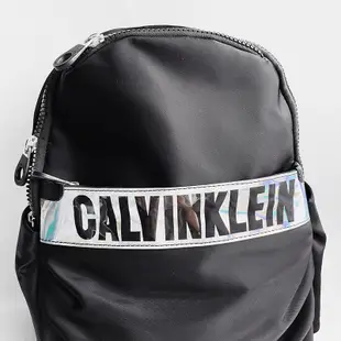 美國百分百【全新真品】Calvin Klein 包包 CK 後背包 雙肩包 休閒包 女包 logo 深藍 黑 AA55