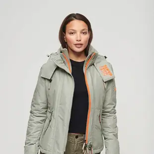 【Superdry】女裝 長袖外套 MOUNTAIN WINDCHEATER(灰)