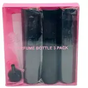 Perfume Travel Refillable Atomizer Bottles (3pcs) (Matte Black)