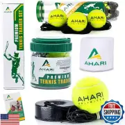 Ahari Unlimited Premium Tennis Trainer Set, Pro Tennis Rebounder with Metal B