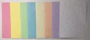 EMBOSSING CARD FRONTS SET OF 8 Sheets “Paw Prints” Different Colors
