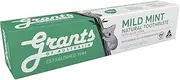 5 Pack of Grants Of Australia Toothpaste Mild Mint 110g