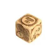 Wayrunkuna Carved Andean Divination Dice 4.5cm - Sacred Spiritual Tool