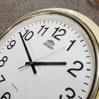 在飛比找Yahoo!奇摩拍賣優惠-清晰 美品 ORIENT 時鐘 正常行走 漂亮 34cm 復