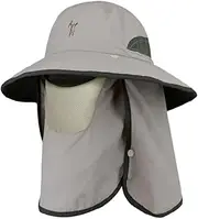 [iplusmile] Breathable Cap Fishing Hat Hats Outdoor Women Shade Sun Hat Fisherman Boater Sun Mask Visor Sunscreen Protection Brim Beach Hat Breathable Hat Khaki