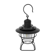 Nevenka Retro Hanging Camping Lantern Rechargeable Portable Warm Lights-Black