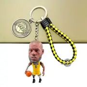 Keychain of LeBron James Los Angeles Lakers basketball memorabilia