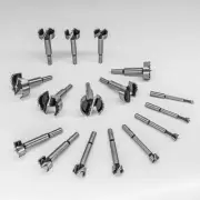 Carbatec 16 Piece Sawtooth & Forstner Combination Bit Set - Imperial