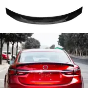 For Mazda 6 Atenza 2017-2019 Gloss Black Rear Boot Trunk Spoiler Wing Flap Guard