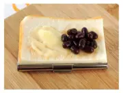 Food Sample Ogura Toast Bread Business Card Case Goods Real Elaborate Handmade