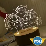 R.A DESIGN 3D LED 小夜燈 美國設計師 波力 警車 消防車 兒童卡通【原價1280元】車子卡通