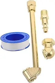 Mikinona Tire Pressure Pump Nozzle Metal Chuck for Air Tool Car Inflator Nozzle Quick Connect Chuck Accessory for Car Motorcycle Bicycle Inflation