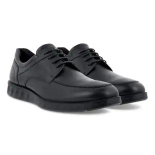 【ecco】S LITE HYBRID 輕巧混和經典正裝皮鞋 男鞋(黑色 52032401001)