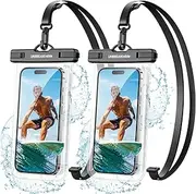 UNBREAKcable Universal Waterproof Case 2 Pack - IPX8 Phone Waterproof Pouch Dry Bag for iPhone Xs Max XR XS X 8 7 6s 6 Plus, Samsung S10+ S10 S10e S9 S8 S7, Google Pixel 2, Up to 6.6 inch