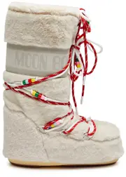 Moon Boot Icon Padded Faux fur Snow Boots - Cream - 4244 (IT42 - 44 / UK9 - 11) 4244 (IT42 - 44 / UK9 - 11)