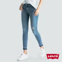 在飛比找蝦皮購物優惠-LEVI'S 711中腰緊身窄管牛仔褲/褲管不收邊