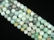 Brown Amazonite 8mm Round Gemstone Beads 35cm Strand DIY Jewelry