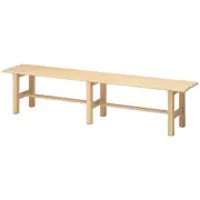 Takasho Outdoor Bench Seat Cream Light-Weight