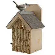 Ultimate Wren and Chickadee Birdhouse; Rustic Handmade Small Bird Nesting Box