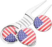 Abaodam 1Set Portable Wear Resistant Divot Tool with Ball Marker Golfing Supply for Marking and Repairs The Course for Golf Enthusiasts