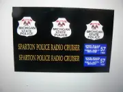 Michigan State Police Vintage Patrol Car Decals 1:64 two for one money