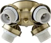 Accessory - 7 Inch Four Light CFL Kit-Antique Brass Finish Light Kit Quorum