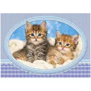 Castorland Kittens Curling Up Blanket Puzzle 120pcs