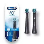 Oral-B iO Ultimate Clean Replacement Brush Heads Black Micro-Vibrations 2pcs NEW