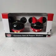 Disney Mickey Mouse And Friends Ceramic Salt And Pepper Shakers Minnie Mouse SM