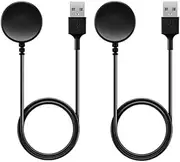 THRE【2 Pack 】 Charger Cable Compatible with Samsung Galaxy Watch 6 5 4 3 Charger Cable Charging Dock Watch 6 Classic, Watch 5 Watch 4 Classic & watch3 & Active & Active 2 Accessories