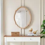 Home Decorators Collection Medium French Country Oval Natural Wood Ornate Framed