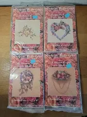 Creative Beginners Silk Ribbon Embroidery Kit Set Of 4 New And Sealed