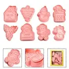 Cookie Stamping Tools Holiday Baking Set 3D Pressable Design DIY Cookie Making
