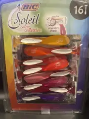BIC Soleil Womans Color Collection 16ct Smoother Shave Razor Blade Pack