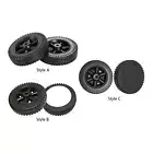 2Pcs BBQ Grill Wheel Width 4cm with Cover Sandproof