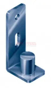 Long Plate Bolt On Gate Pivot Hinge Gudgeon 25nb Rural Fencing Galvanised