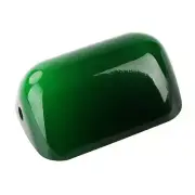 FIRVRE Green Glass Bankers Desk Lamp Shade Replacement Cover(5.9 in L 3.7IN