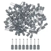 250 Pcs Insulated Ferrule Wire Connectors Wire Terminals 22 AWG, Grey