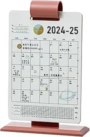 Calendar for Desk | Desk Calendar Desktop Decoration,Desk Standing Calendar Creative Desktop Calendar Schedule for Living Room Study Bookshelf Decor
