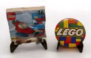 1998 LEGO #1298 Advent Calendar ~ Bag 16 Sealed w/3" Button ~ Parts & Pcs ~ NEW