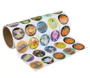 2'' Halloween Sticker Roll (500 Piece Assortment)