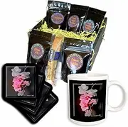 3dRose cgb_6646_1 Orchid Photography Flowers-Coffee Gift Basket, Multicolor