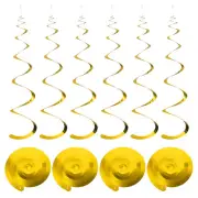 18 Pcs Gold Party Hanging Single Strip with Hang Tag String,Hook