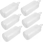 6pcs Graduated Plastic Squeeze Bottle Empty Washing Bottles with Scale for Precise Liquid Measurement for Laboratory Daily Use