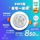 【CNS認證】高流明9W9珠/ 5W LED小崁燈 崁孔9公分/9.5公分/可調角度/附安定器/全電壓/珠寶燈