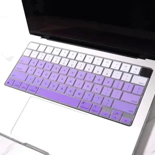 13 14 15 16吋MacBook Pro Air 2023蘋果筆電美式英文漸層色鍵盤膜