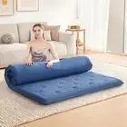 Futon Mattress Japanese Floor Mattress Topper, 4" Memory Foam Foldable Futon ...
