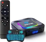 CHROX Android TV Box 13.0, VONTAR R3 Wi-Fi 6 4GB RAM 128GB ROM, RK3528 CPU Quad-Core 2.4G/5G Wi-Fi BT 5.0 USB 3.0 Android Box with Mini Wireless Keyboard,4gb+128gb