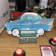 Blue BelAir 50s Diner Resin Tea Set Jukebox Docs Diner Complete With Box & Paper
